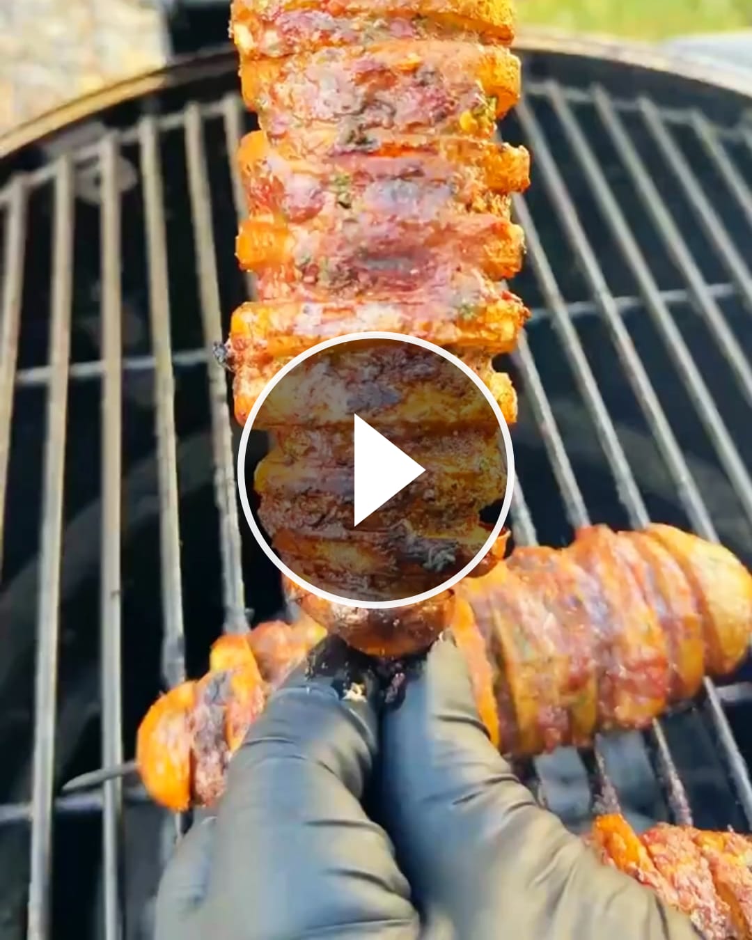 Beef. Potato. Fire. Cheese. 🤑 This skewer was built different. – @food.horizon
