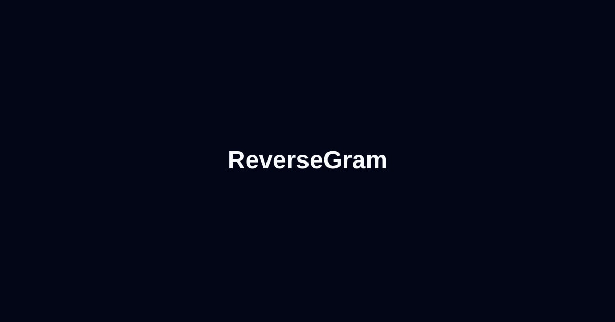 @physiolocal on ReverseGram
